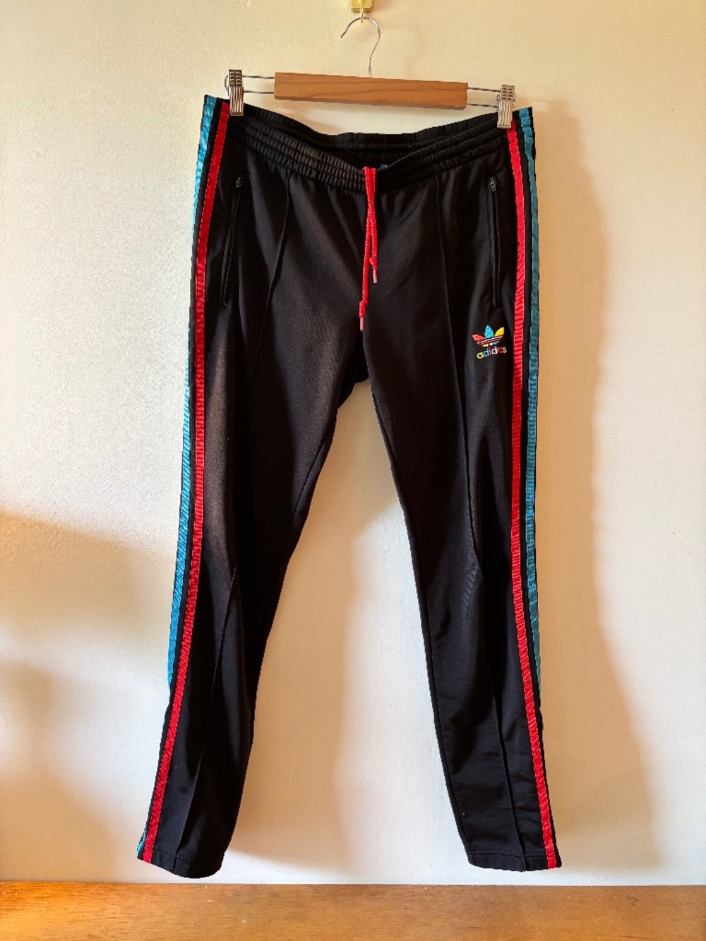 Rare Adidas Original Black  Track Pants Adult M